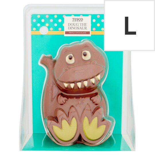 Tesco Easter Doug The Dinosaur Milk Chocolate Figure 200G Tesco Groceries