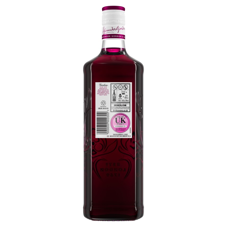image 1 of Gordon's Sloe Gin Bottle 26% Vol 70Cl