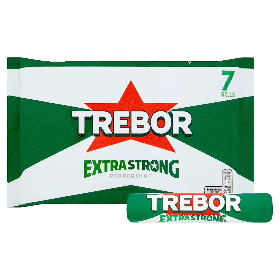 image 1 of Trebor Extra Strong Peppermint Mints 7 Pack Multipack 289.1g