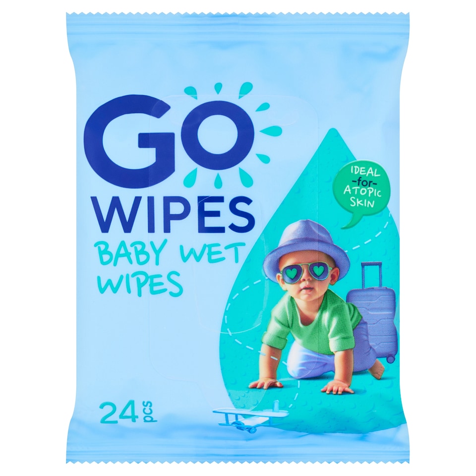 obrázok 1 z Go Wipes Detské vlhčené obrúsky pre citlivú a atopickú pokožku 24 ks