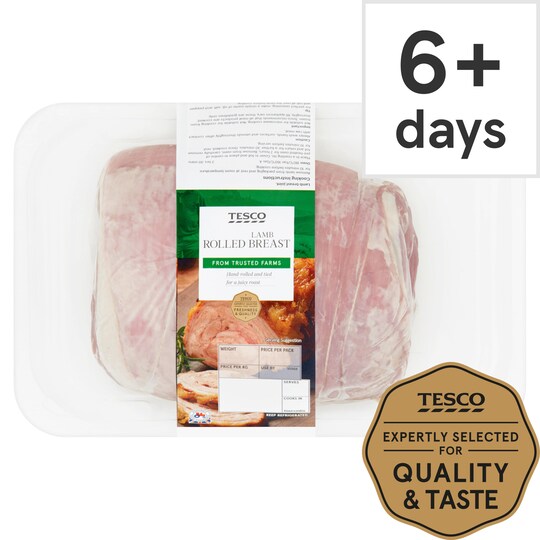 Tesco British Lamb Boneless Rolled Breast Joint Tesco Groceries