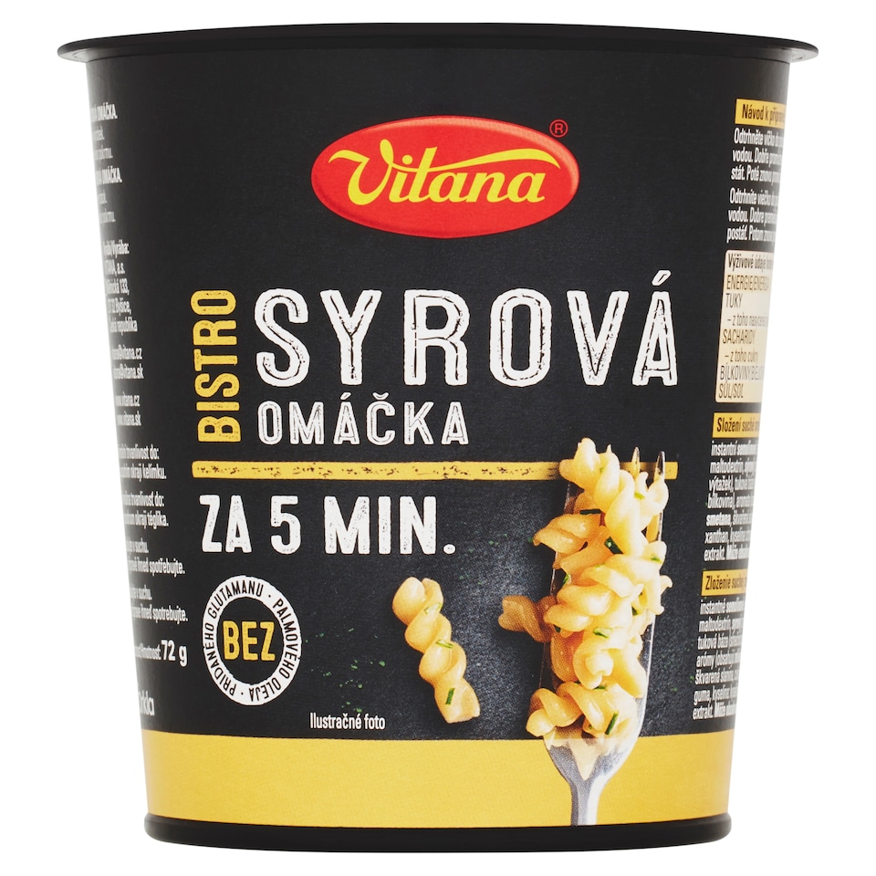 image 1 of Vitana Bistro Cheese Sauce Pasta 72 g