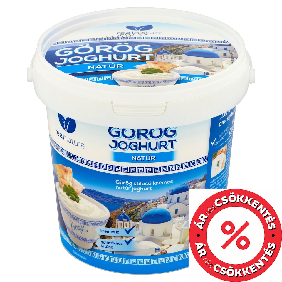 Real Nature Görög joghurt natúr 1 kg