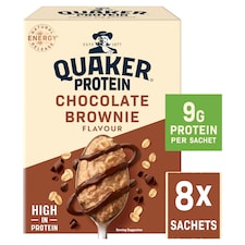 Quaker Oats High Protein Chocolate Brownie Porridge Sachets 8x44g