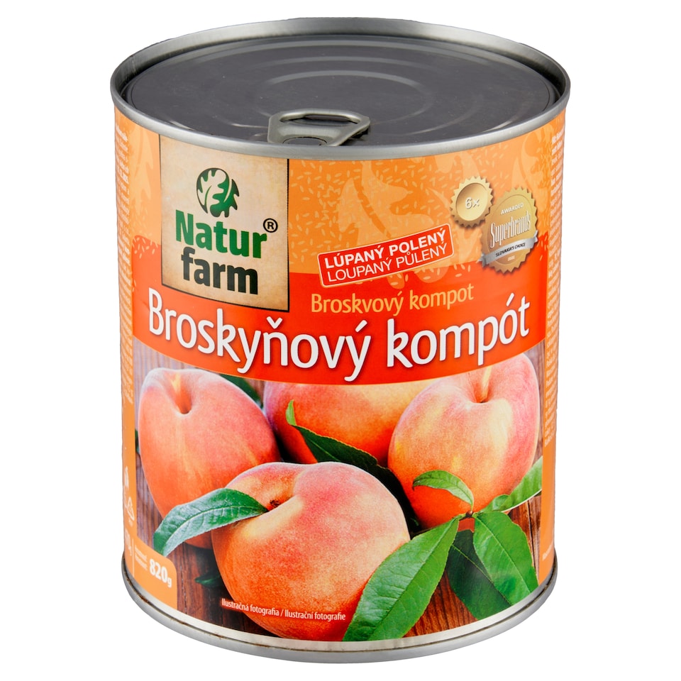 obrázok 1 z Natur Farm Broskyňový kompót 820 g