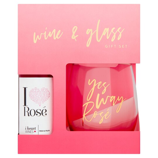 Wine & Glass Gift Set Tesco Groceries