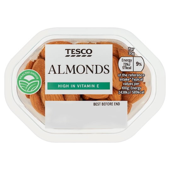 Tesco Almonds Snack Pack 60G Tesco Groceries