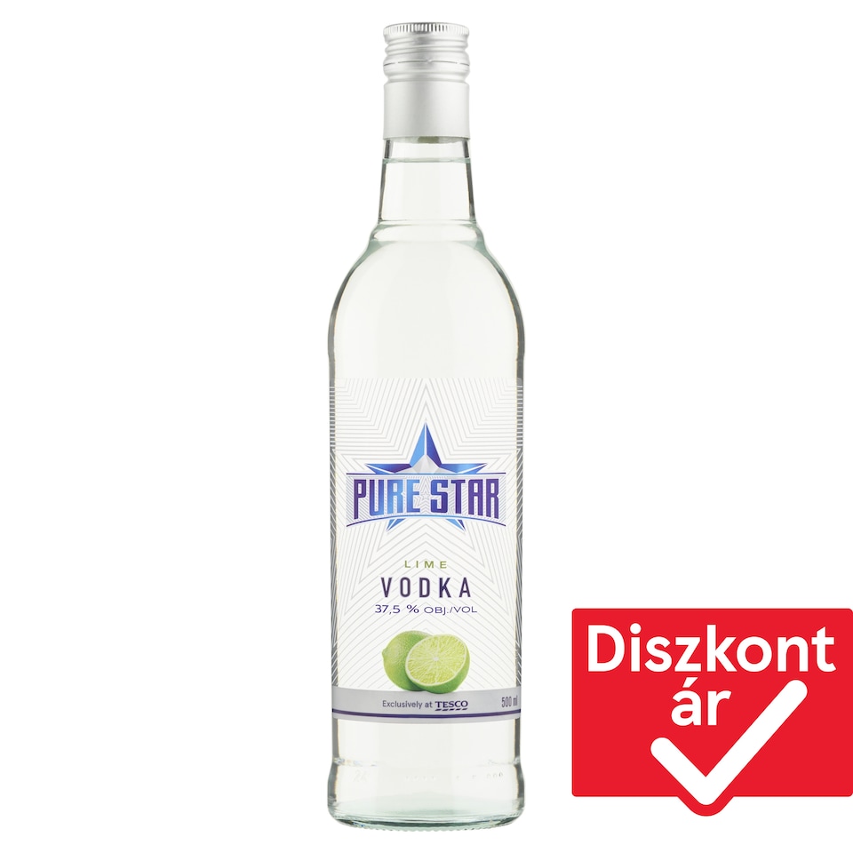 Pure Star lime ízesített vodka 37,5% 500 ml