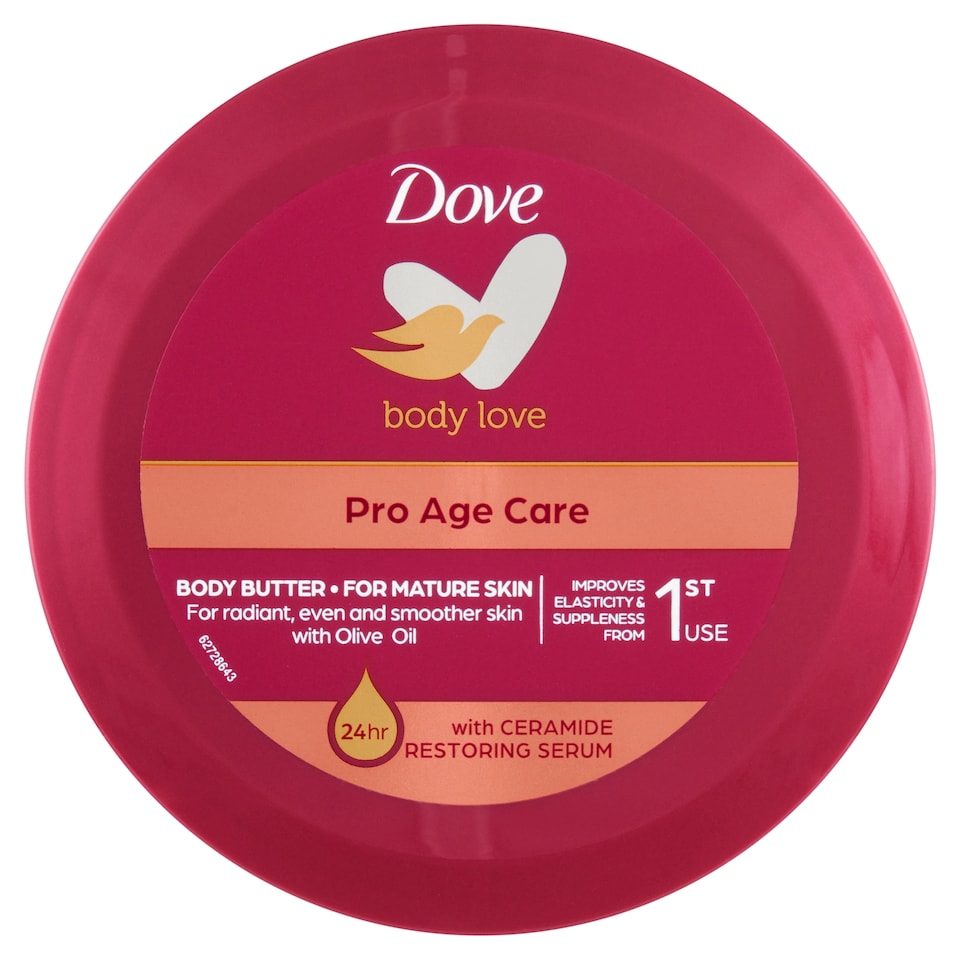 image 1 of Dove Body Love Pro Age Care Body Butter for Mature Skin 250ml