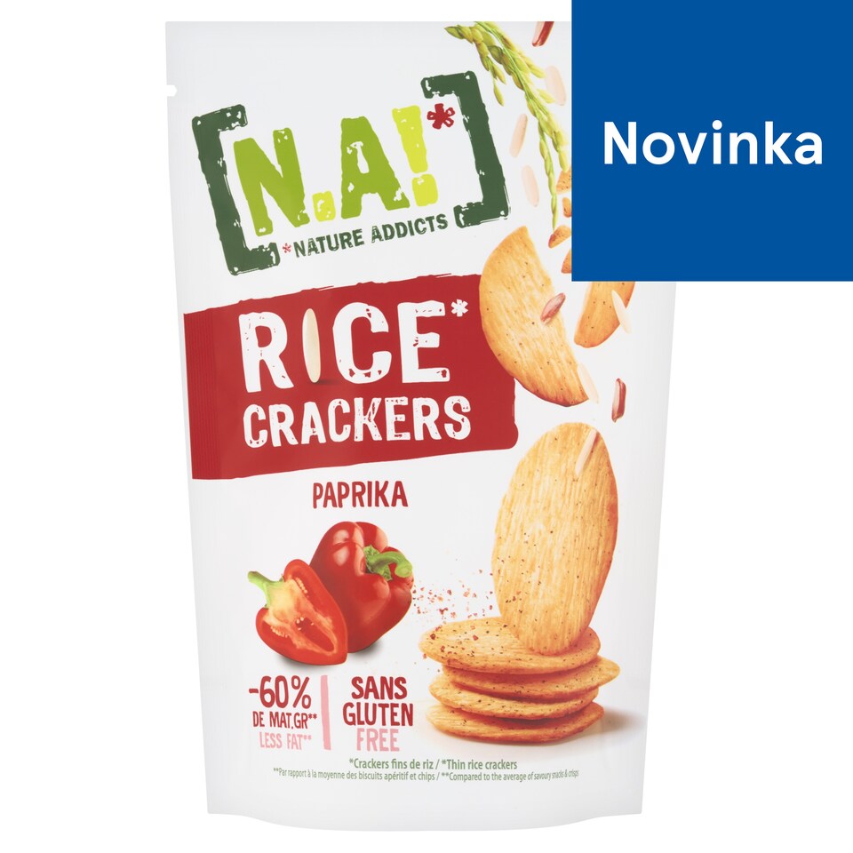 image 1 of N.A! Thin Rice Crackers with Paprika 85 g