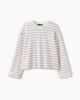 image 4 of OH ME OH MY Pure Cotton Striped Top in Multi Pink