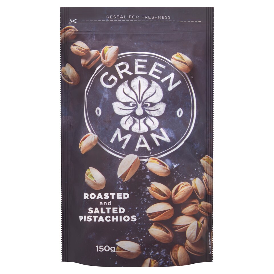 Green Man Roasted And Salted Pistachios 150G