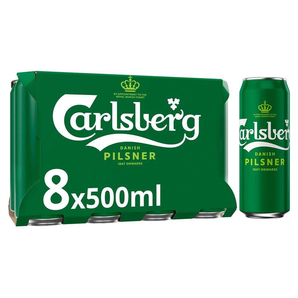 Carlsberg Fridge Pack 8 Pack 8X500ml