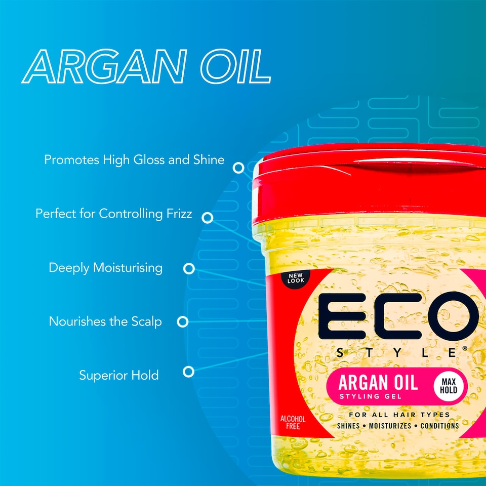 image 1 of Eco Style Argan Oil Styling Gel 236ml
