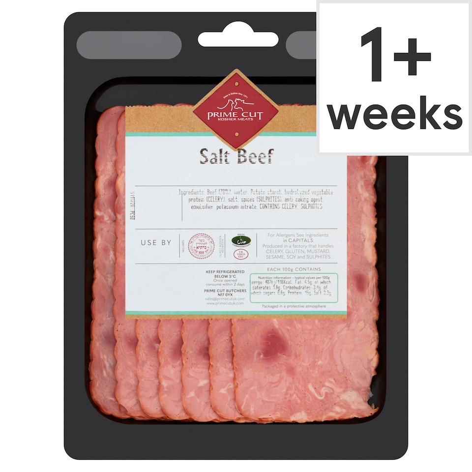 Prime Cut Kosher Salt Beef 110g