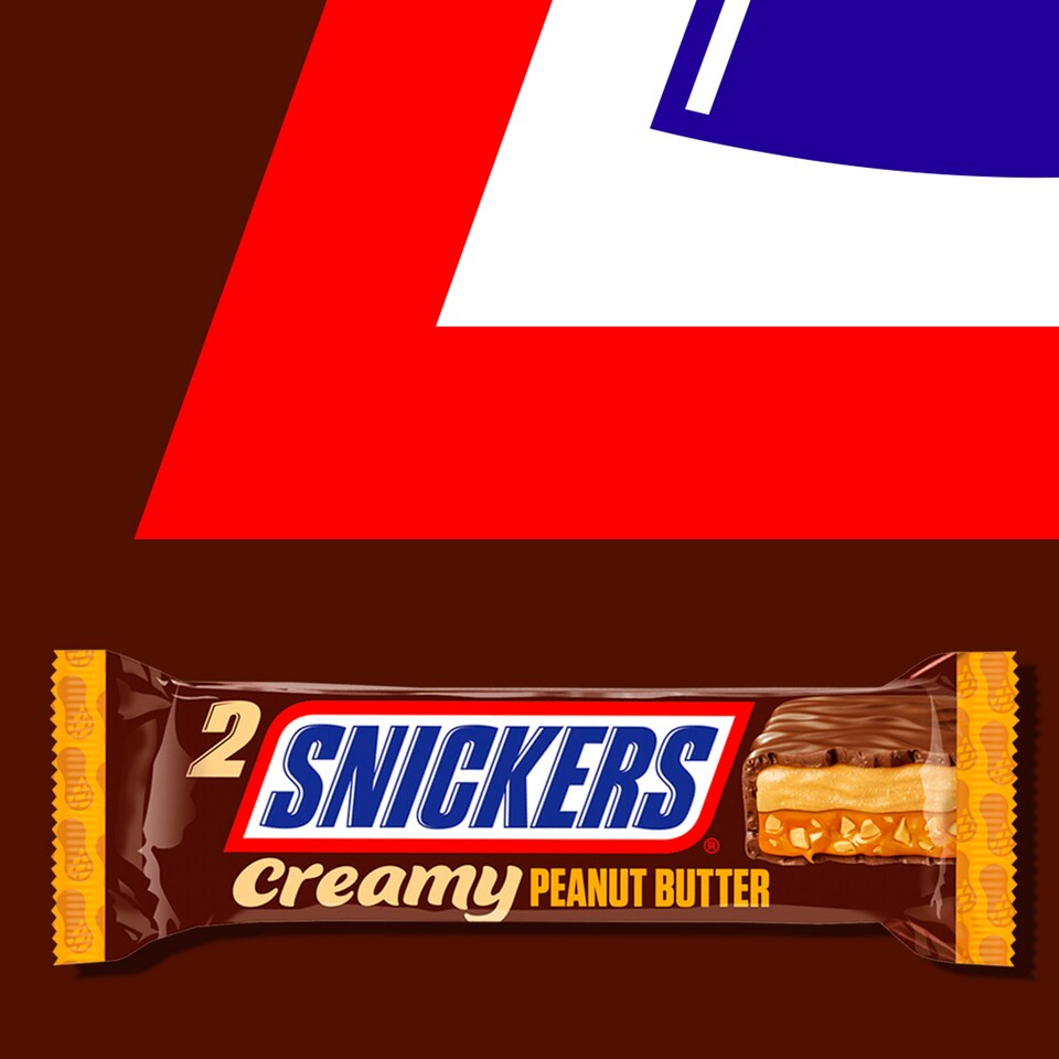 image 1 of Snickers Creamy Peanut Butter & Milk Chocolate Duo Bars 4 x 36.5g