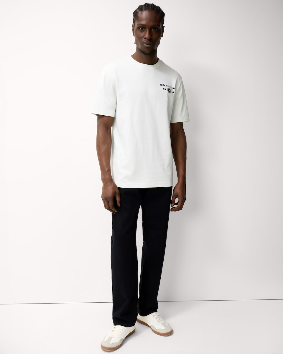 image 1 of F&F Pure Cotton Slogan T-Shirt in Green