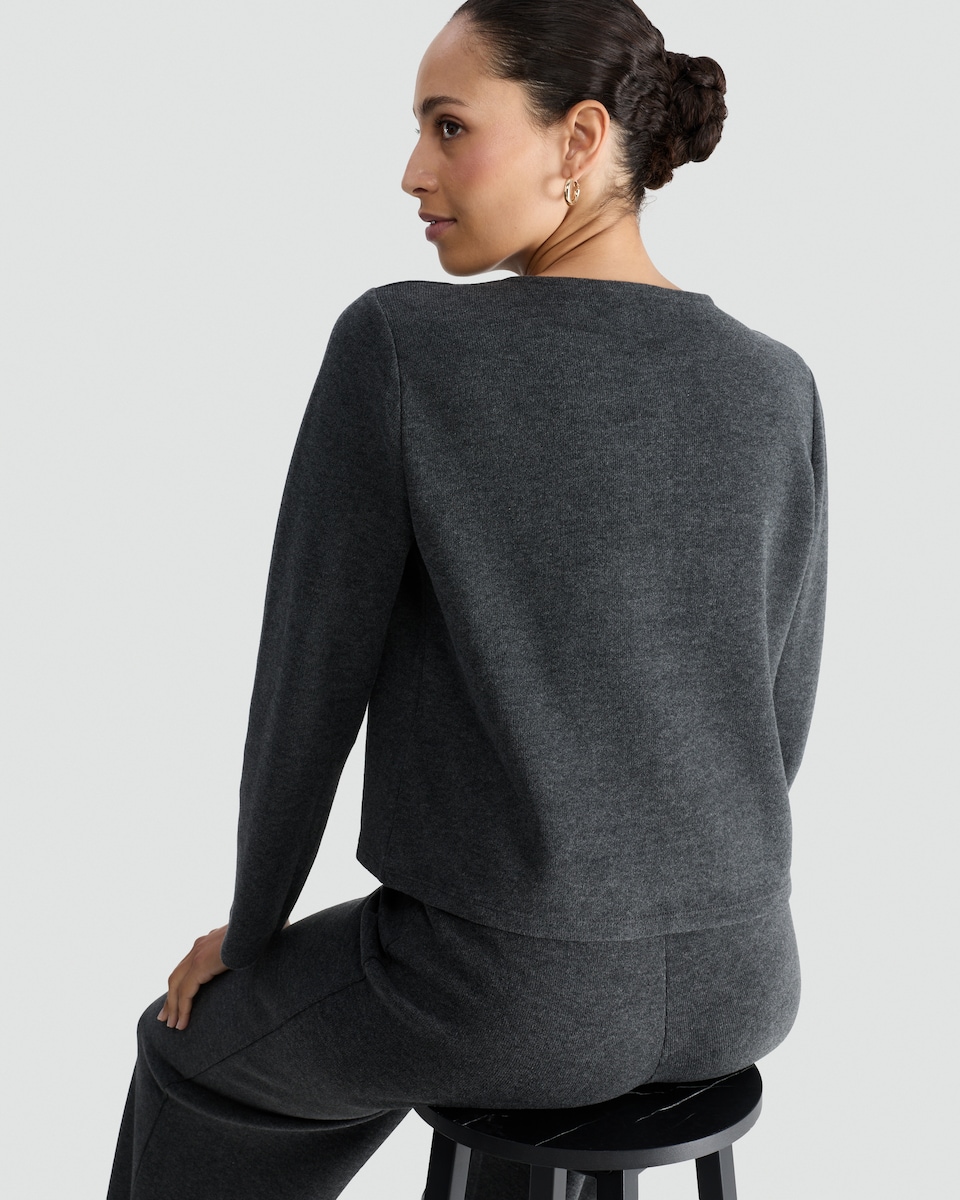 image 1 of F&F Button Front Co-ord Cardigan in Grey