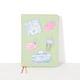 image 2 of Paperchase Cats A5 Fabric Badge Notebook