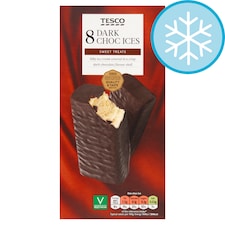 Tesco Dark Choc Ices 8x70ml