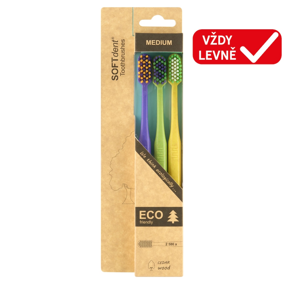SOFTdent Eco Medium zubní kartáček