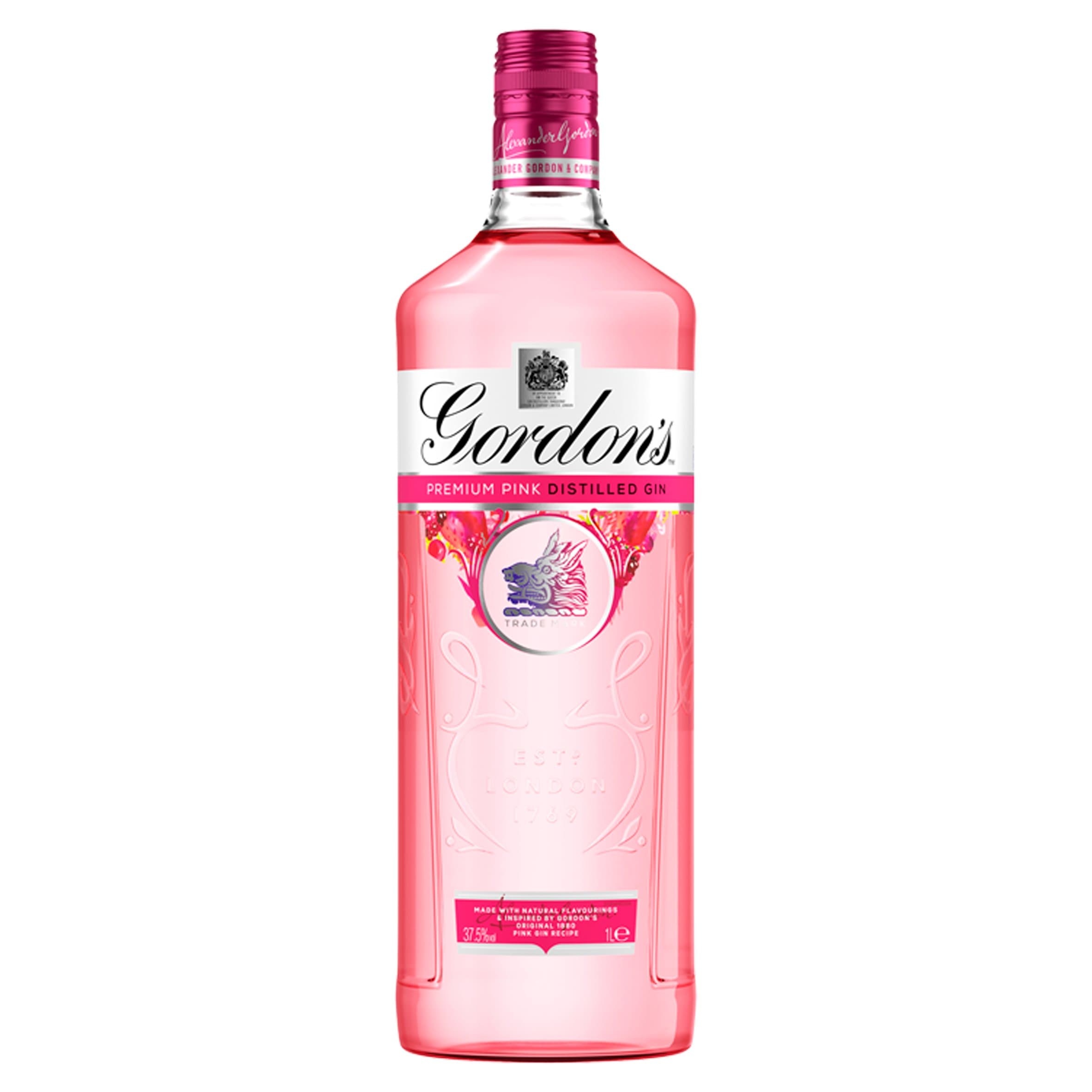 Gordon's Premium Pink Distilled Gin 1 Litre
