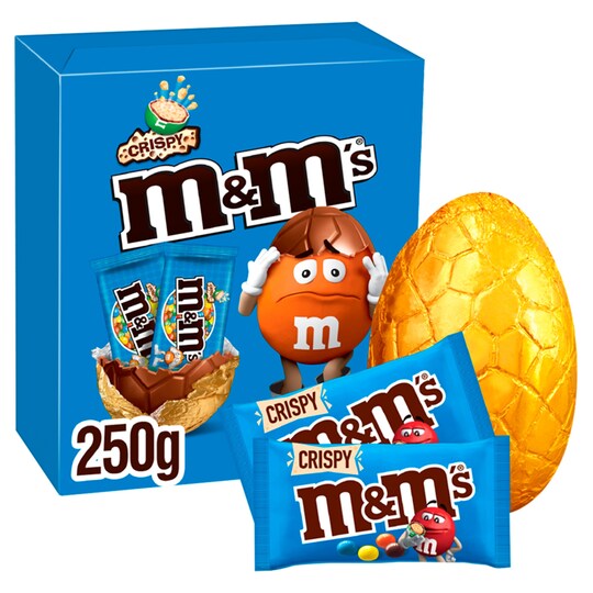 M&M's Crispy Chocolate Large Easter Egg 250G - Tesco Groceries