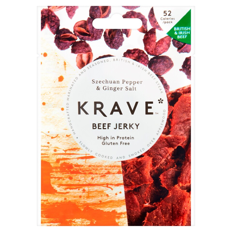 Krave Beef Jerky Szechuan Pepper & Ginger Salt 16G