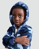 image 2 of F&F Camouflage Fleece Hooded Onesie in Blue