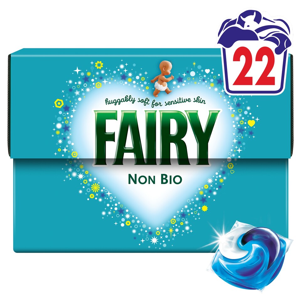 image 1 of Fairy Non Bio Washing Pods 22 Washes 453.2g