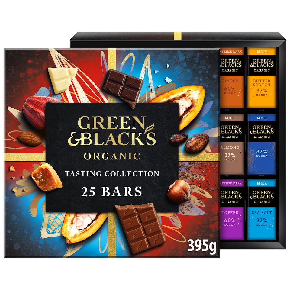 Green & Black's Organic Tasting Collection Boxed Chocolates 395g