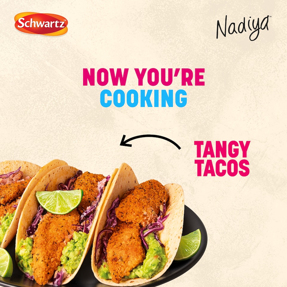 image 1 of Schwartz Nadiya Tangy Tacos Recipe Kit 70g