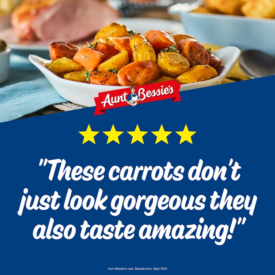 image 1 of Aunt Bessie’s Maple & Thyme Glazed Carrots 500g