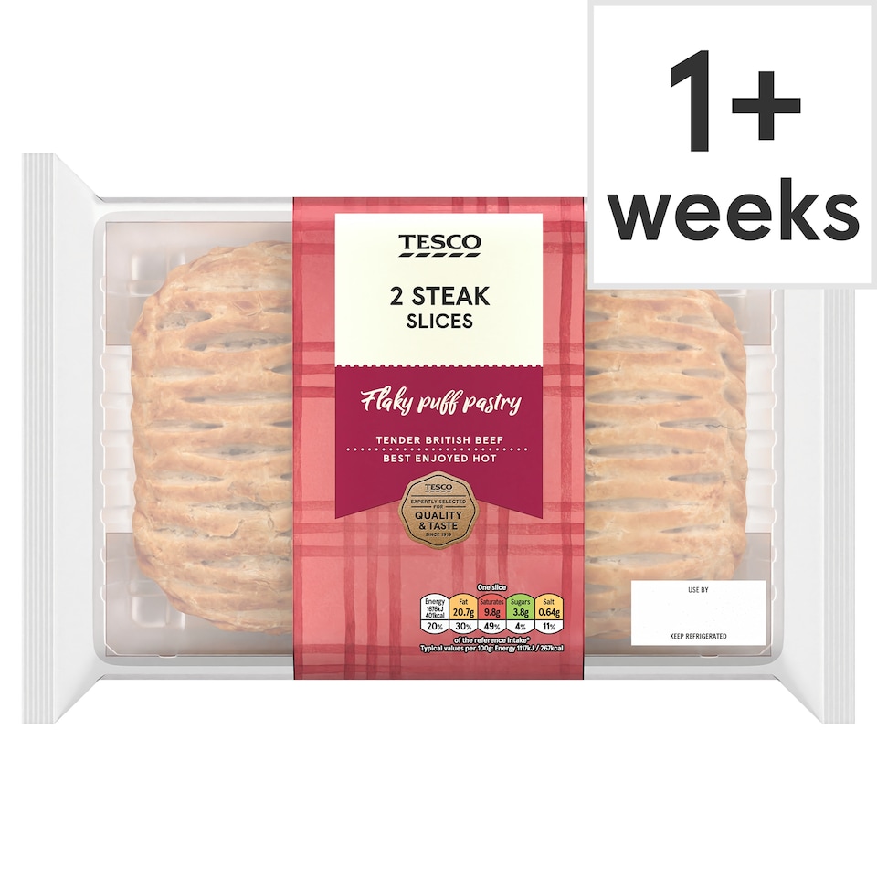 Tesco 2 Steak Slice 300g
