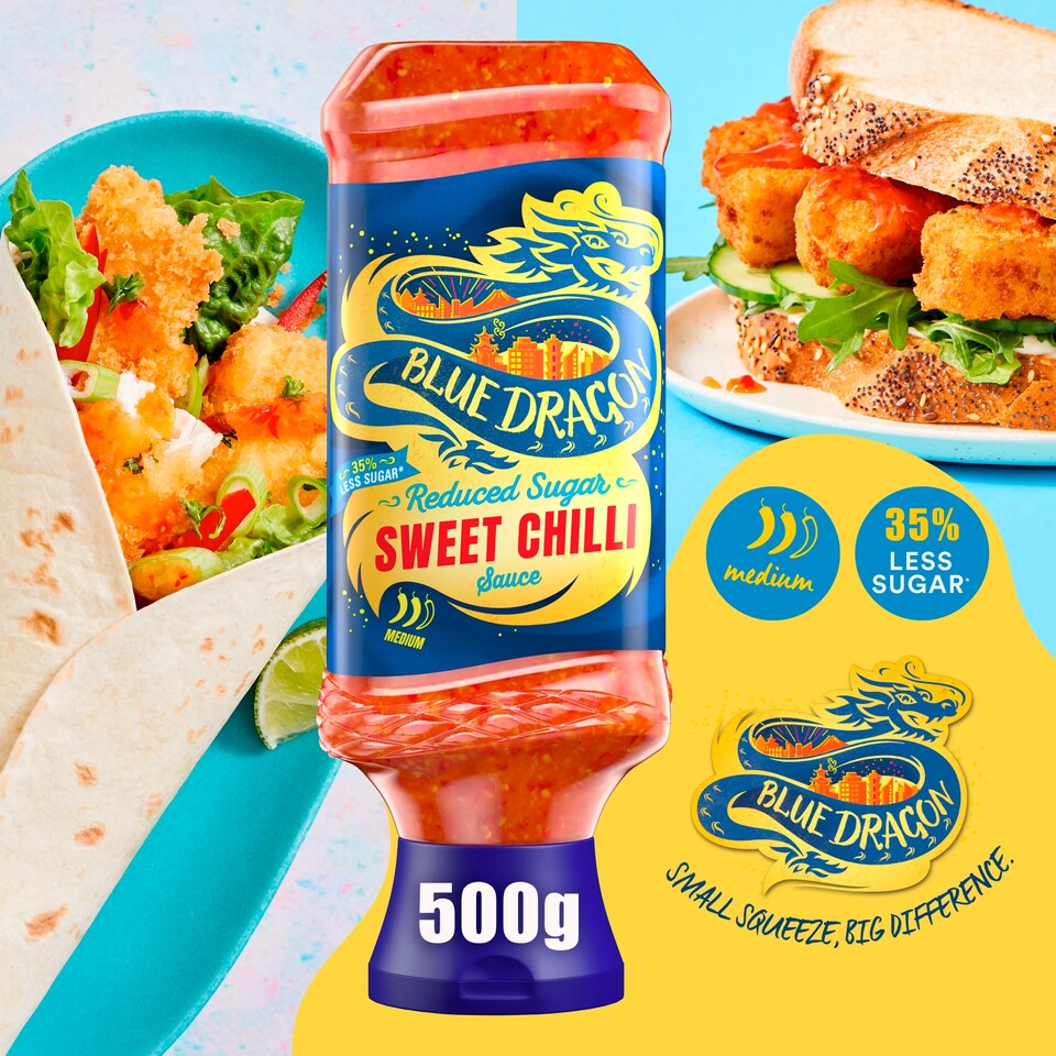 image 1 of Blue Dragon Reduced Sugar Thai Sweet Chilli Dipping Sauce 500g