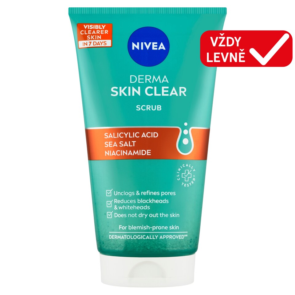 image 1 of Nivea Derma Skin Clear Anti-Blemish Scrub 150ml