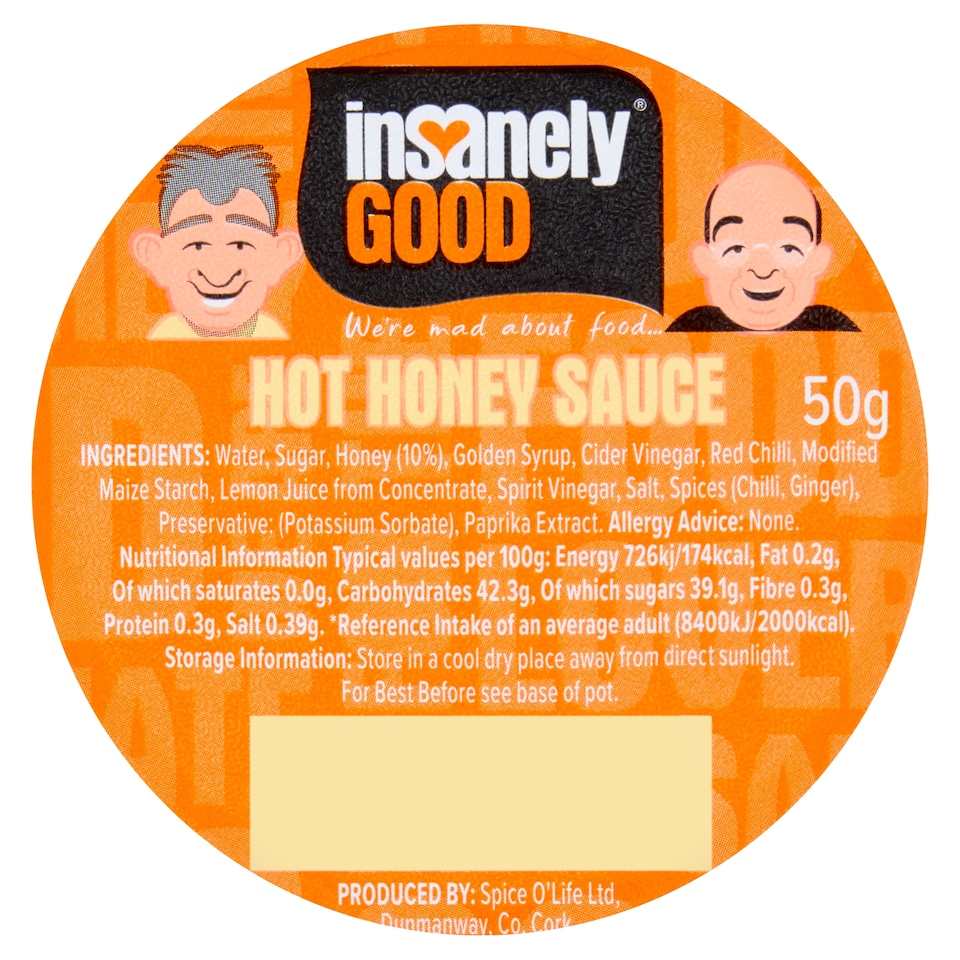 Insanely Good Hot Honey Sauce Dip Pot 50g