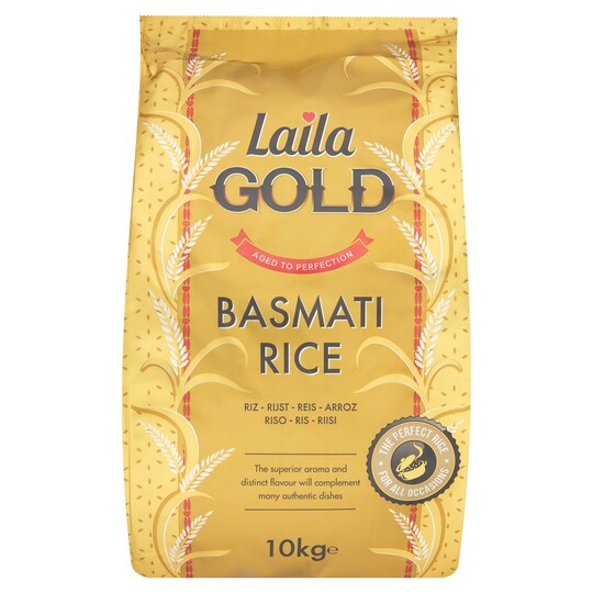 Laila Gold Basmati Rice 10Kg Tesco Groceries laila-gold-basmati-rice-10kg-tesco-groceries