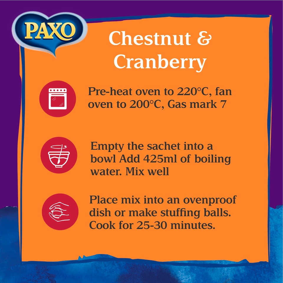 image 1 of Paxo Chestnut & Cranberry Stuffing Mix 170G