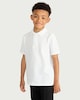 image 2 of F&F Boys School 3-Pack Pure Cotton Short Sleeved Easy Dressing Polo Shirts in White