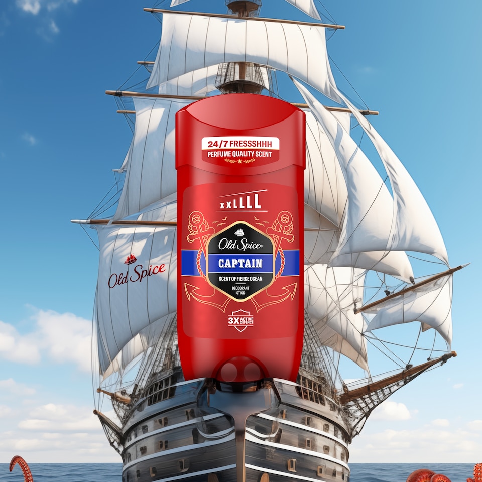Obrázek 1 pro produkt Old Spice Captain Tuhý Deodorant Pro Muže 85ml
