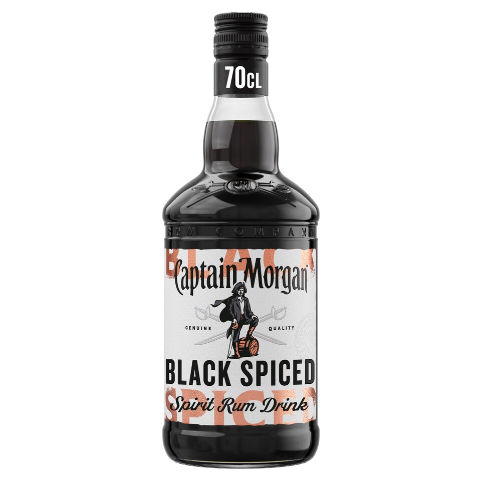 image 1 of Captain Morgan Black Spiced Premium Spirit Drink with Caribbean Rum 700 ml