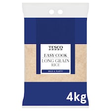 Tesco Easy Cook Long Grain Rice 4Kg
