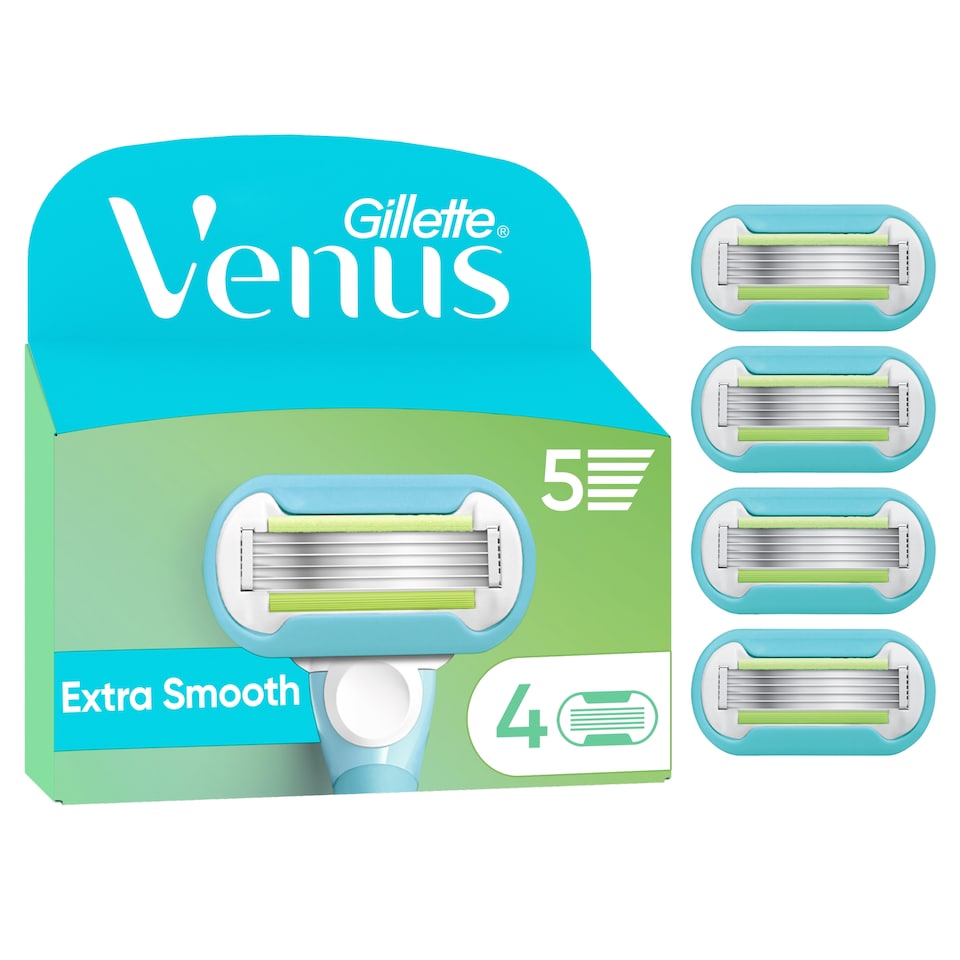 image 1 of Gillette Venus Extra Smooth Women's Razor Blade Refills 4 Pack