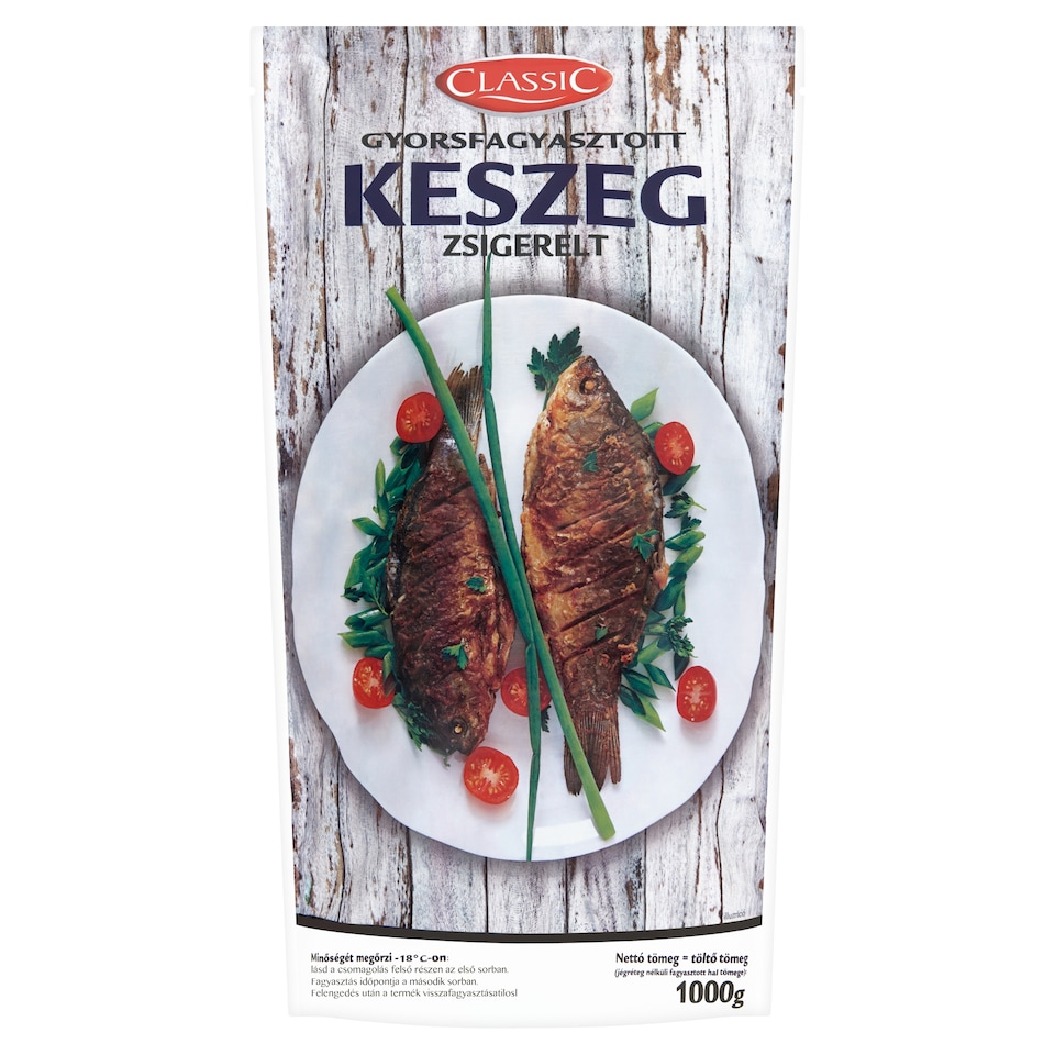 Classic gyorsfagyasztott zsigerelt keszeg 1000 g  1. kép