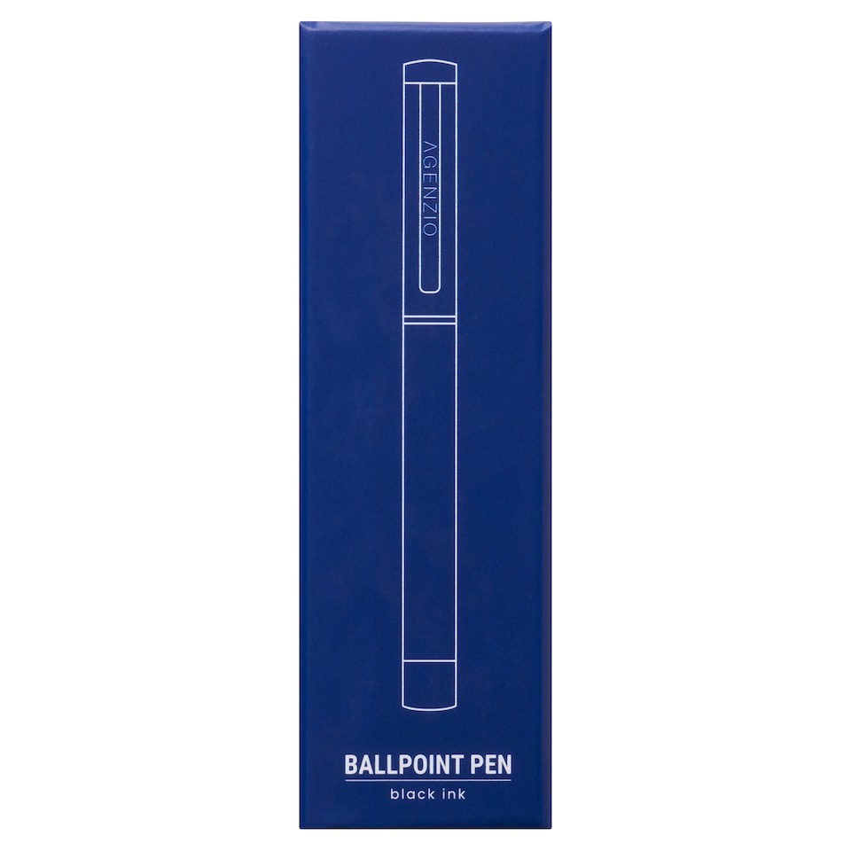 image 1 of Paperchase Agenzio Soft Touch Midnight Metal Pen