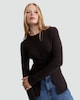 image 1 of F&F Knitted Button Front Cardigan in Brown