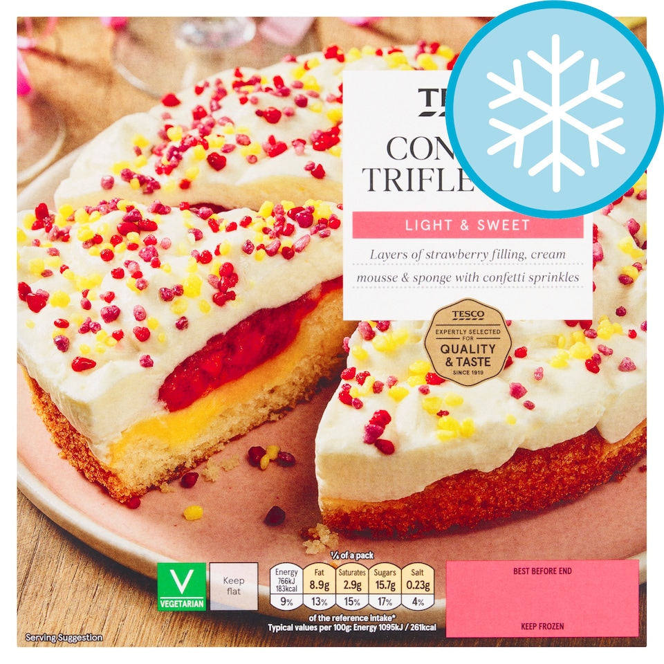 Tesco Confetti Trifle Cake 420g