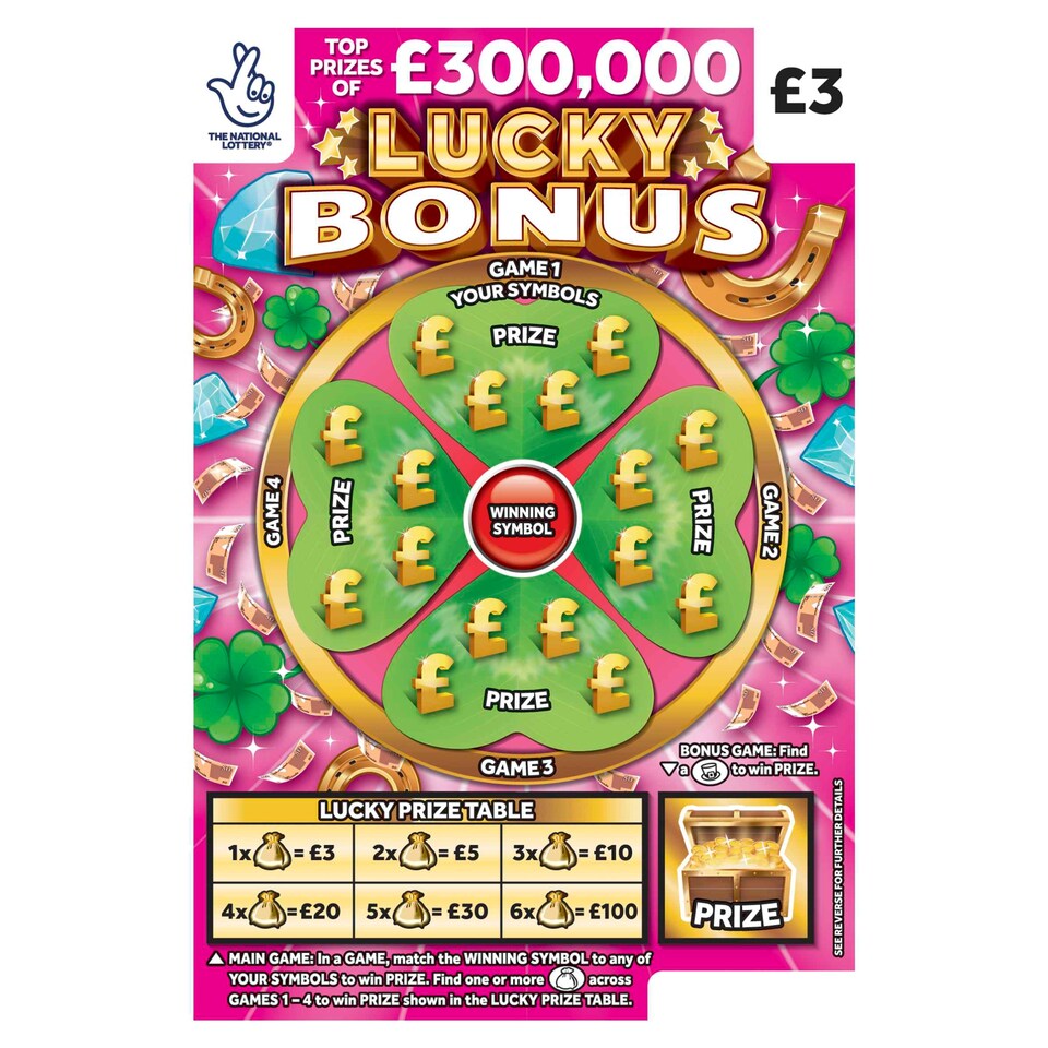 LUCKY BONUS SCRATCHCARD