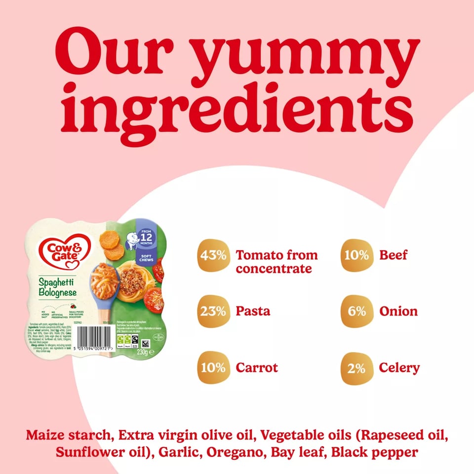 image 1 of Cow & Gate Spaghetti Bolognese 230g